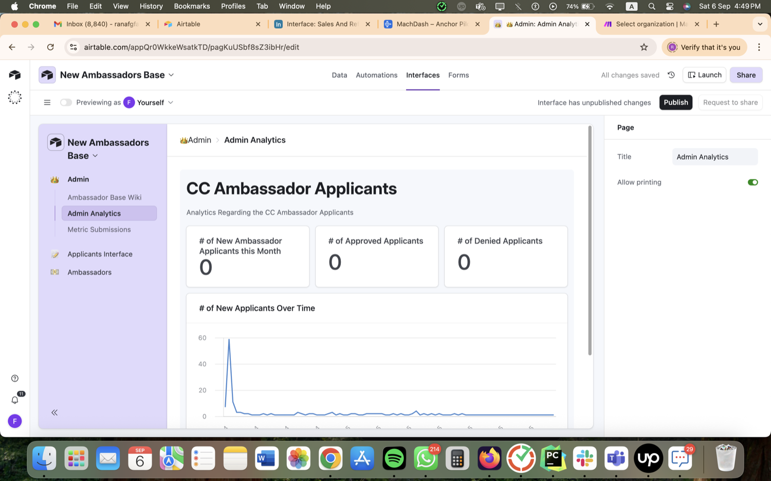 Creator Ambassador Program Ops - Airtable, Make.com & Zapier screenshot 4
